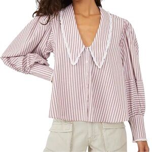 NWT Free People Cotton Striped Top M